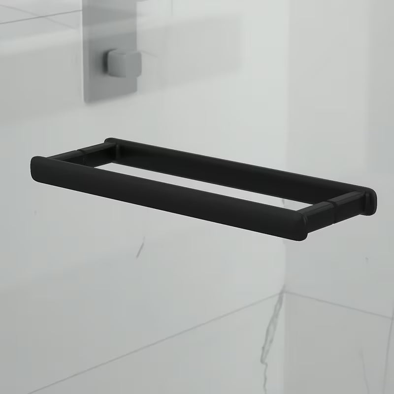 Kvadratna tuš kabina SAT TGD New 90x90 cm v črni mat barvi s prozornim steklom