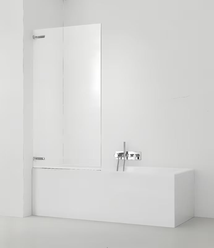 Stena za Kopalno Kad SAT Tgd New 150x80 cm s prozornim steklom in profilom v sijajnem kromu