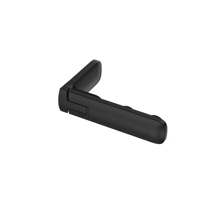 Zaokretna tuš vrata SAT Tgd New 80 cm u mat crnoj boji s prozirnim staklom i Easyclean premazom.