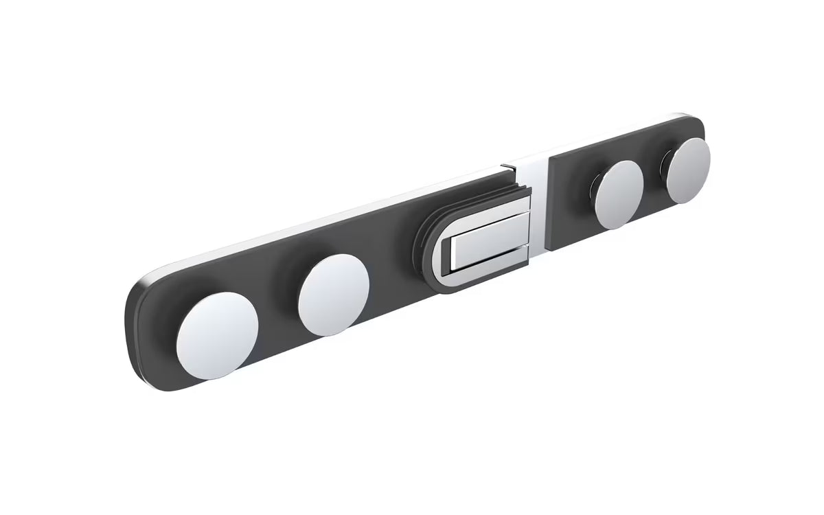 Tuš vrata s pantima SAT TGD New 120 cm u krom izvedbi s prozirnim staklom i EasyClean premazom