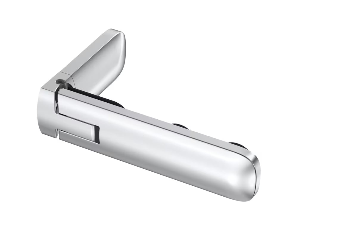 Zaokretna tuš vrata SAT Tgd New 90 cm u krom izvedbi s prozirnim sigurnosnim staklom i Easyclean premazom.