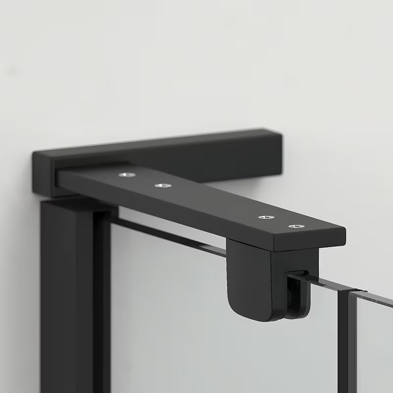 Pravokutni tuš paravan bez okvira tuš kabina SAT Tgd New 90x80 cm u krom izvedbi s prozirnim staklom