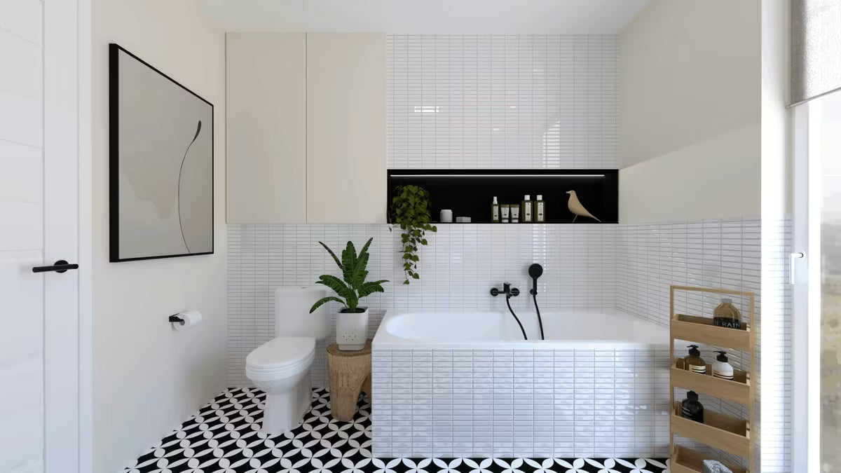 Komplet za Kad SAT u crnoj mat boji s ručnim tušem s 3 funkcije, crijevom 150 cm i fiksnim držačem.