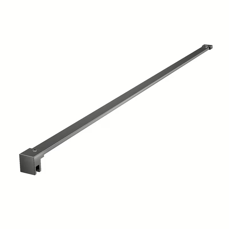 Črna walk-in tuš stena SAT Walk-in 100 cm s prozornim steklom in intimnim pasom