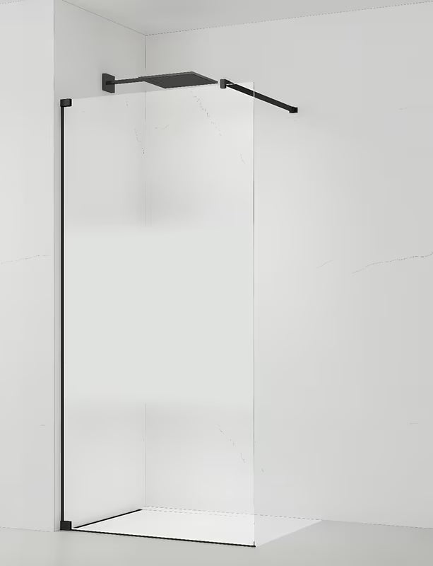 SAT Walk-in tuš stena Walk-In 110x200 cm s prozornim steklom in črnimi profili