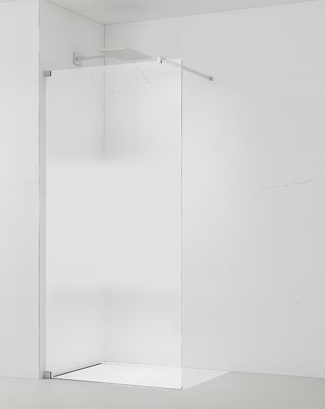 Fiksna tuš stena SAT Walk-in 80x200 cm s prozornim steklom in kromiranimi profili