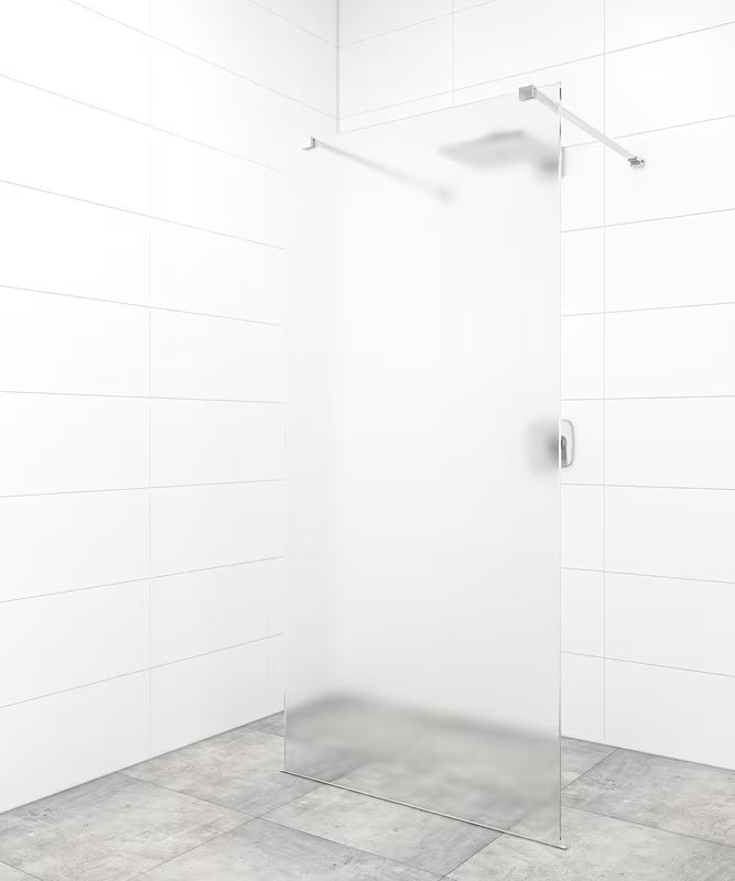 SAT Walk-in tuš stena Walk-In 80 cm v sijajni krom izvedbi iz varnostnega stekla