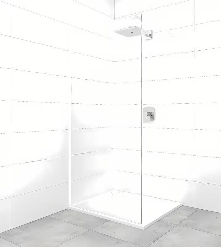 Bela zgibna pritrdilna roka pro tuš kabina SAT Walk-In