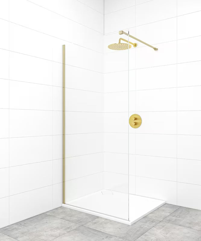 Zlata medeninasta pritrdilna roka pro walk-in za tuš steno SAT Walk-In