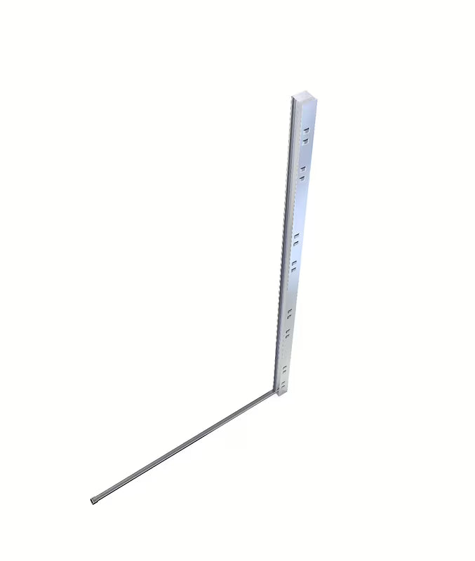 Kromirani profilni nosač SAT Walk-in pro za tuš paravan s donjom brtvenom letvicom i montažnim paketom.