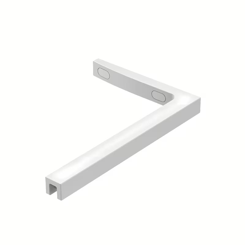 Bijela walk-in tuš stijena SAT Walk-in 120 cm s prozirnim staklom i intimnom trakom