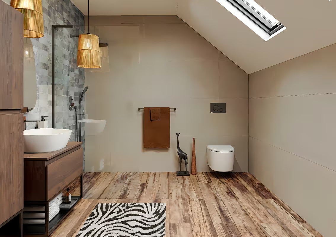 Walk-in tuš stijena SAT Walk-in 110 cm u crnoj mat izvedbi s prozirnim staklom