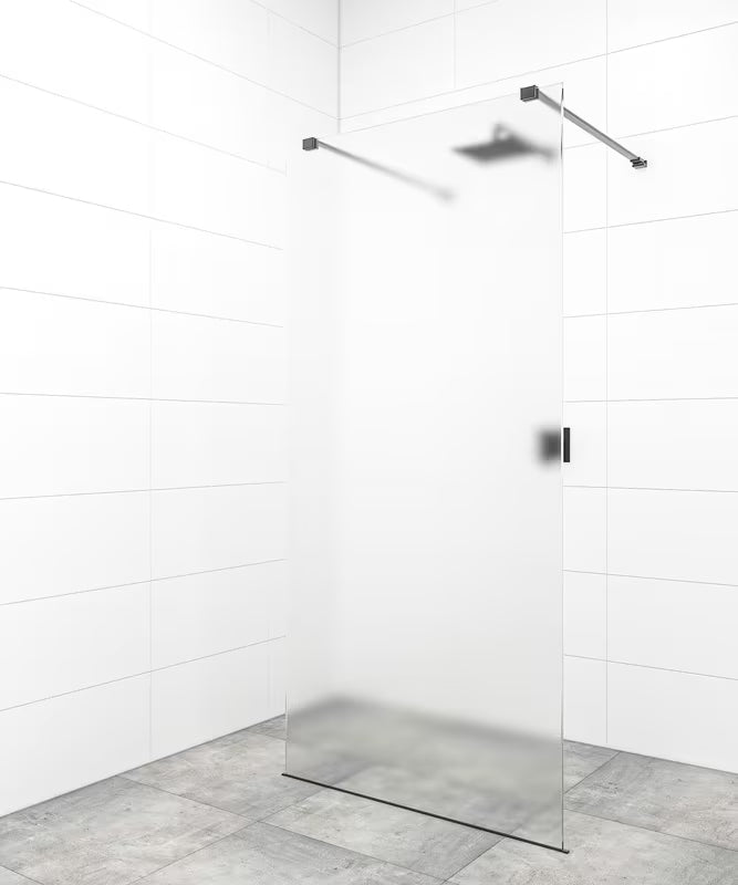 SAT Walk-in tuš stena Walk-In 140 cm u crnoj izvedbi s prozirnim staklom