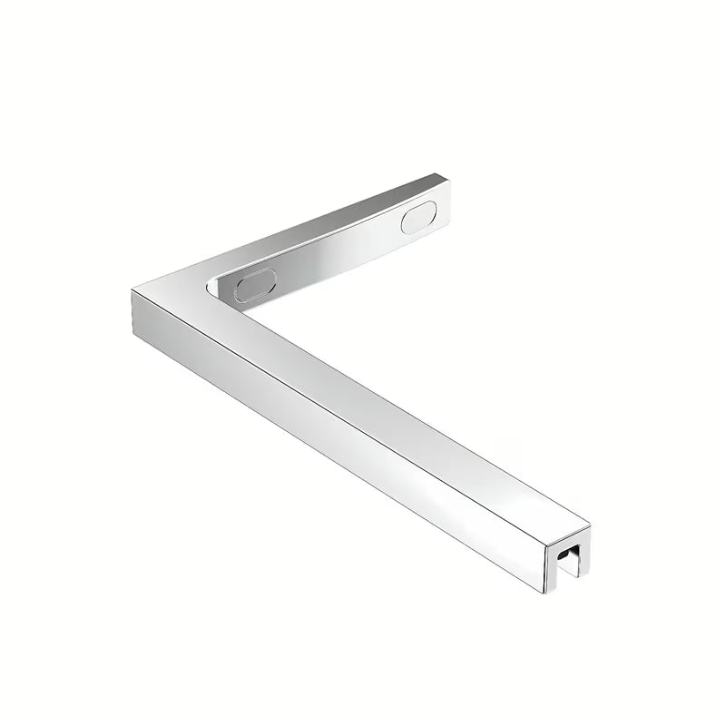 Walk-in tuš stijena SAT Walk-in 100 cm u krom izvedbi s prozirnim sigurnosnim staklom i bezokvirnom izvedbom.