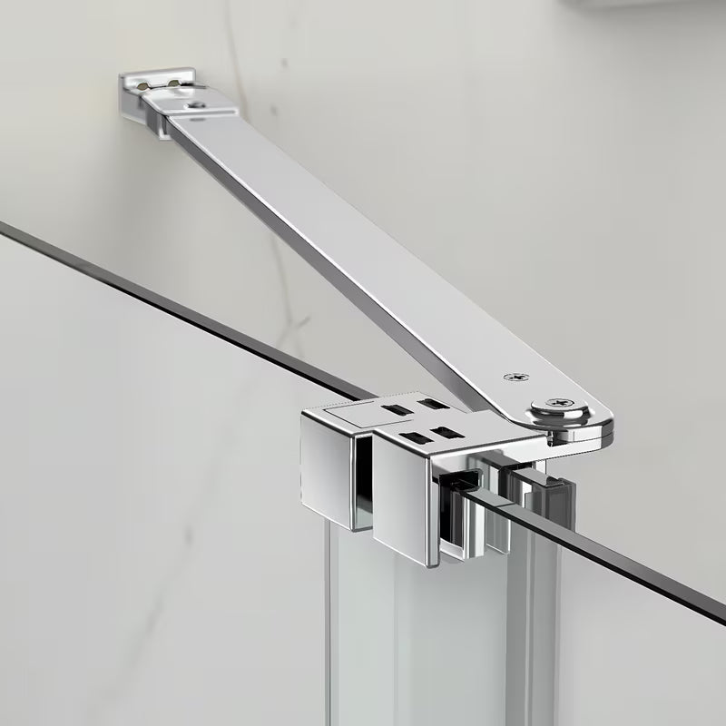 Tuš vrata za nišo SAT Xmotion 110 cm v sijajnem kromu s prozornim steklom brez okvirja