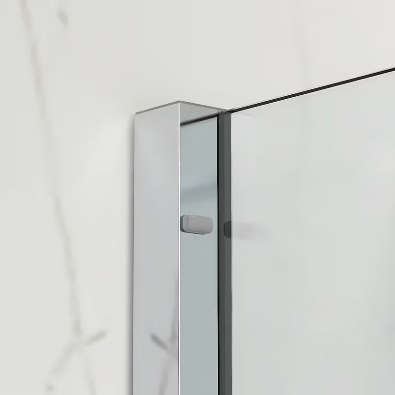 Tuš stena walk-in SAT Xmotion 120 cm v krom izvedbi s prozornim steklom in drsnim sistemom