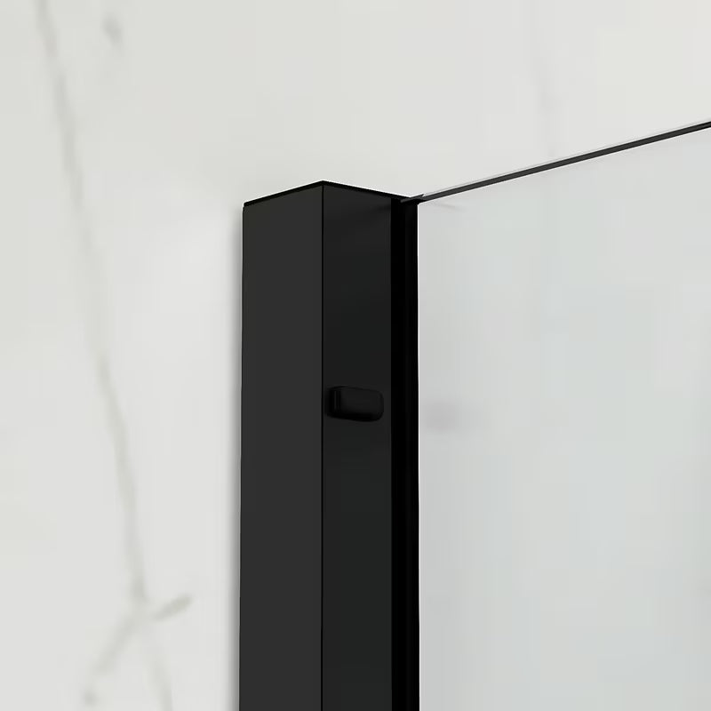Tuš kabina SAT Xmotion 140x90 cm v črni izvedbi s prozornim steklom in drsnim odpiranjem
