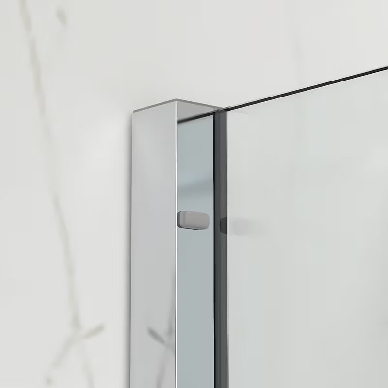 Stena za Kopalno Kad SAT Walk-In Xmotion 150 cm v krom izvedbi z drsnim delom in obdelavo Easy Clean