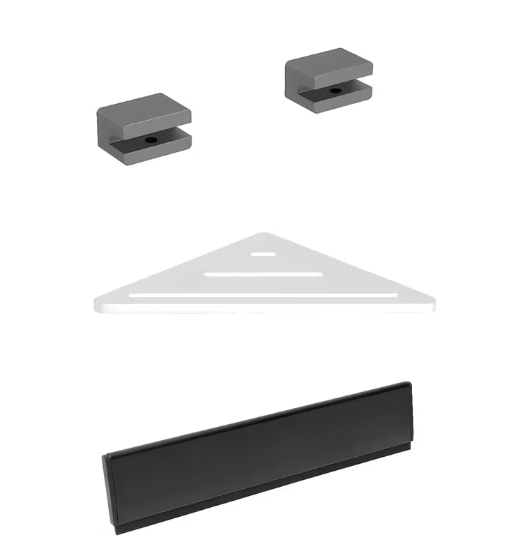 Komplet kopalniških dodatkov SAT X-Way s izdržljivom PVD površinskom obradom pro usklađen izgled kupaonice.