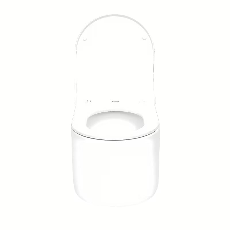 Bijeli viseča WC školjka SAT Tornado s vrtložnim ispiranjem, bezrubnom izvedbom i sjedalom mehko Zapiranje Soft Close.