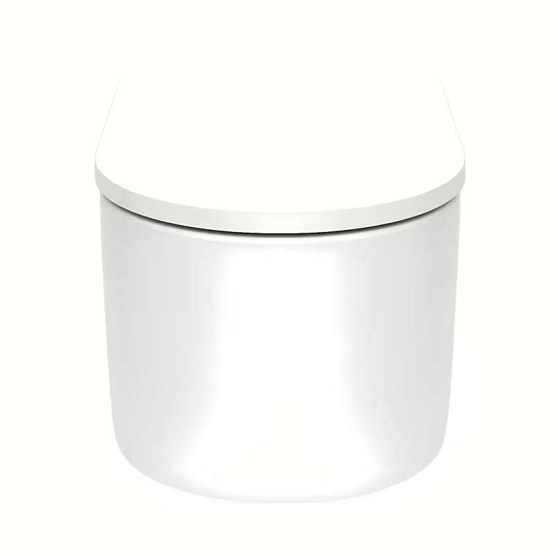 Bijeli viseča WC školjka SAT Tornado s vrtložnim ispiranjem, bezrubnom izvedbom i sjedalom mehko Zapiranje Soft Close.