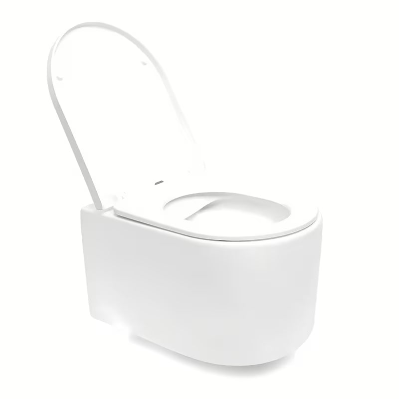 Viseči WC set SAT s vodokotlićem TECE i tipkom za ispiranje u mat crnoj boji