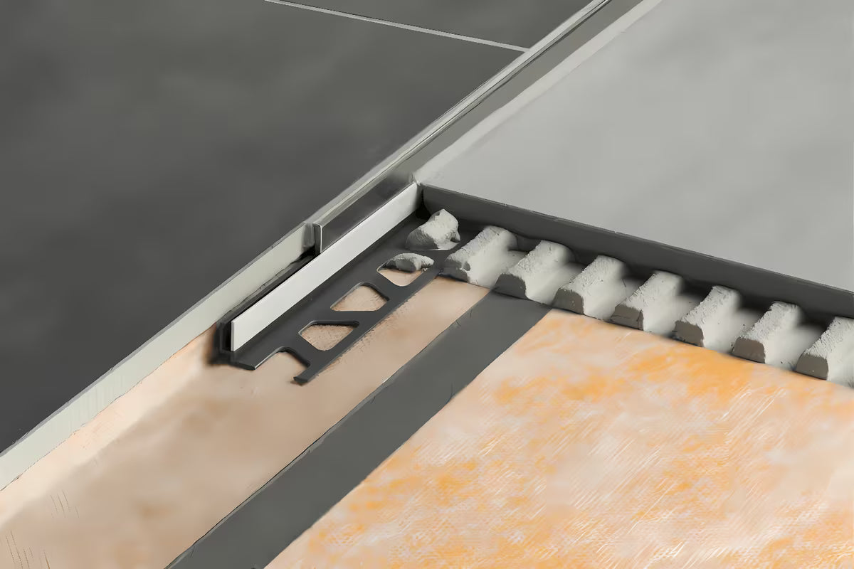 Schlüter Showerprofile-S padna inox lajsna pro bočni završetak tuš kabine brez kadi, 120 cm, chrome