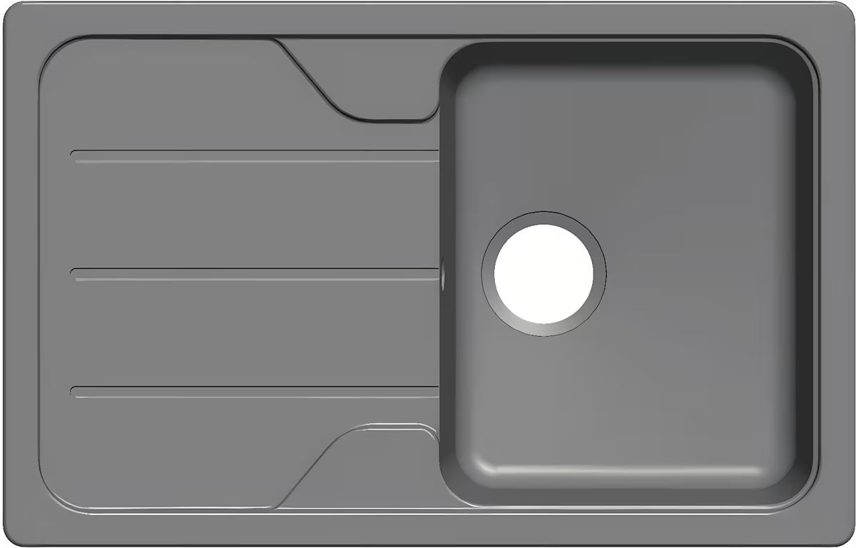 Schock Formhaus D100S granitni pomivalno korito z odcejalnikom za delovni pult u boji croma