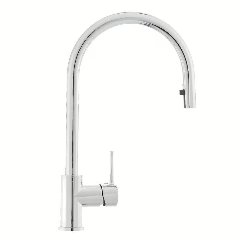 Kromirana armatura za pomivalno korito SIKO Chrome z izvlečno prho i zakretnim krakom