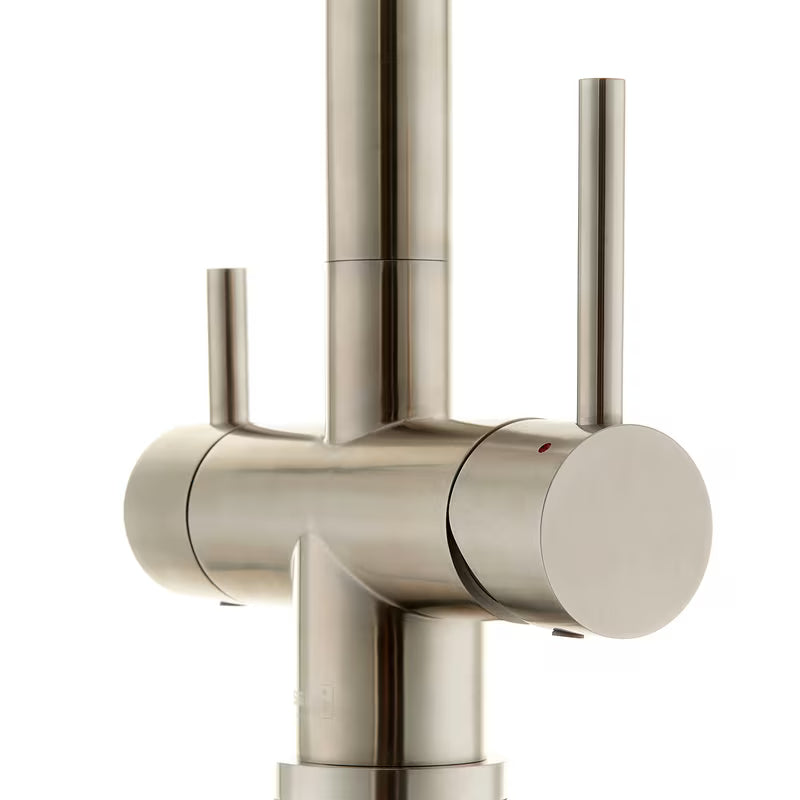 Nehrđajući troputni armatura za pomivalno korito SIKO Supersteel s odvojenim izljevom pro filtriranu vodu.