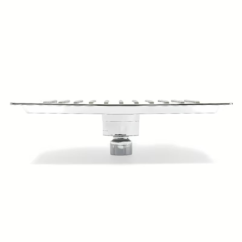 Kvadratna nadglavna prha SIKO Grey-Chrome u sivoj/krom boji, dimenzija 23x23 cm