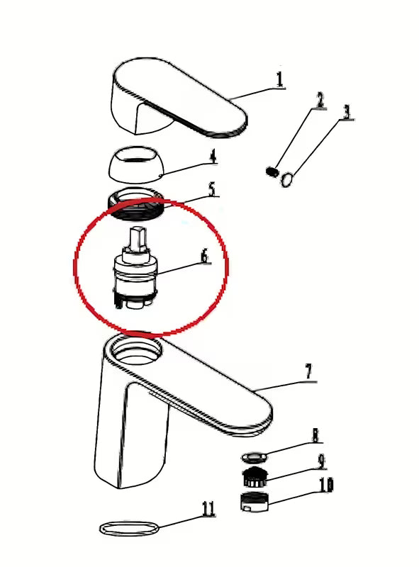 Zamjenski kartuša SIKO Lucida pro za slavinu pro obnovu glatkog protoka vode