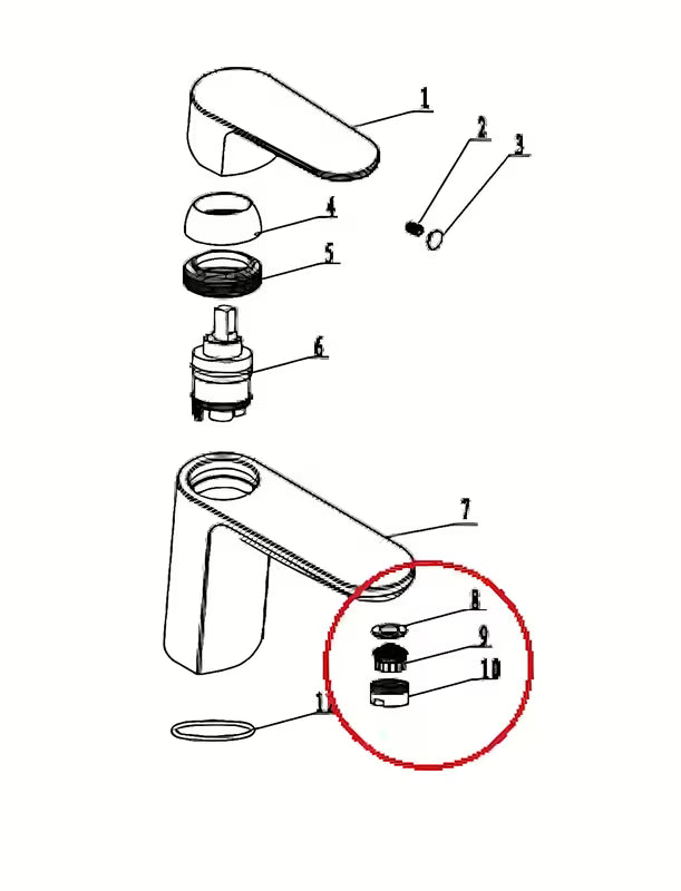 Perlator SIKO Lucida pro uštedu vode i nježan prozračen mlaz na slavini