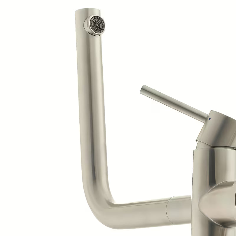 Inox armatura za pomivalno korito SIKO Steel z vrtljivim izlivom u mat izvedbi supersteel