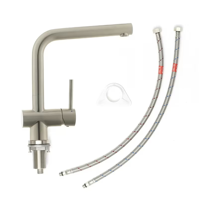 Inox armatura za pomivalno korito SIKO Steel z vrtljivim izlivom u mat izvedbi supersteel