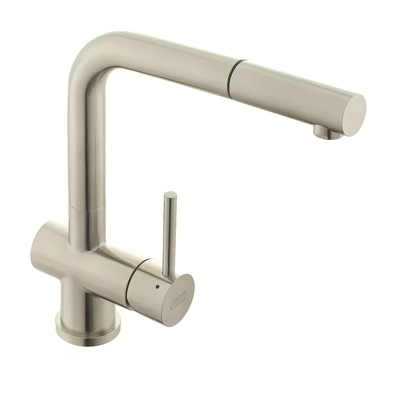 Inox armatura za pomivalno korito SIKO Steel s mat površinom i izvlačnim tušem