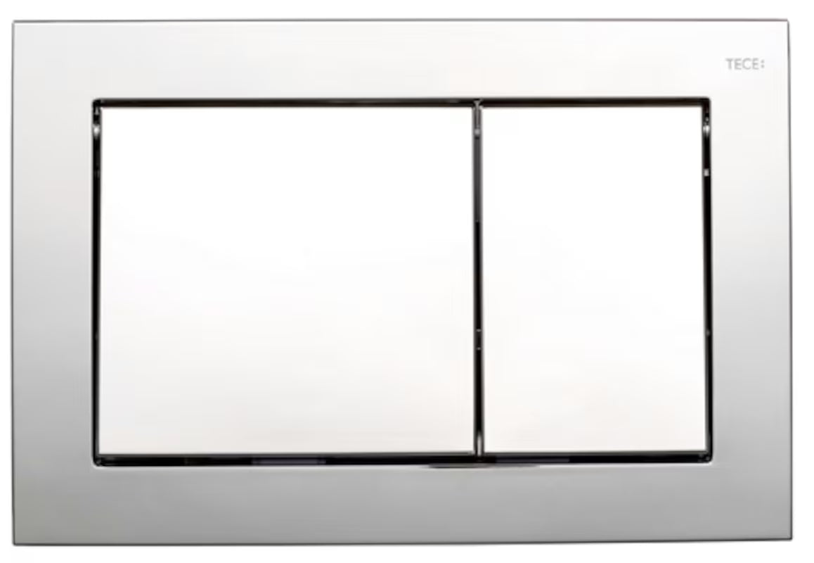 Tece Base aktivirna tipka pro WC školjka, dvokoličinska, sjajni krom