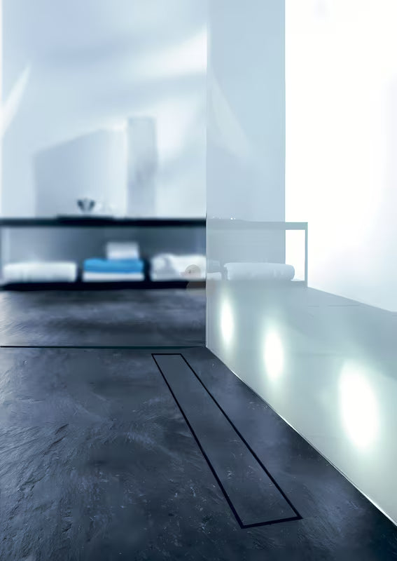 Nehrđajući kanaleta za tuš Tece Drainline 70 cm s rešetkom pro za lijepljenje pločica