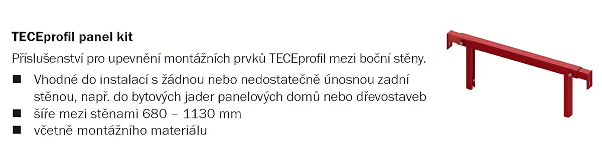 Komplet podžbuknog vodokotlića Tece Teceprofil pro za ugradnju u knauf z gumbom s priborom