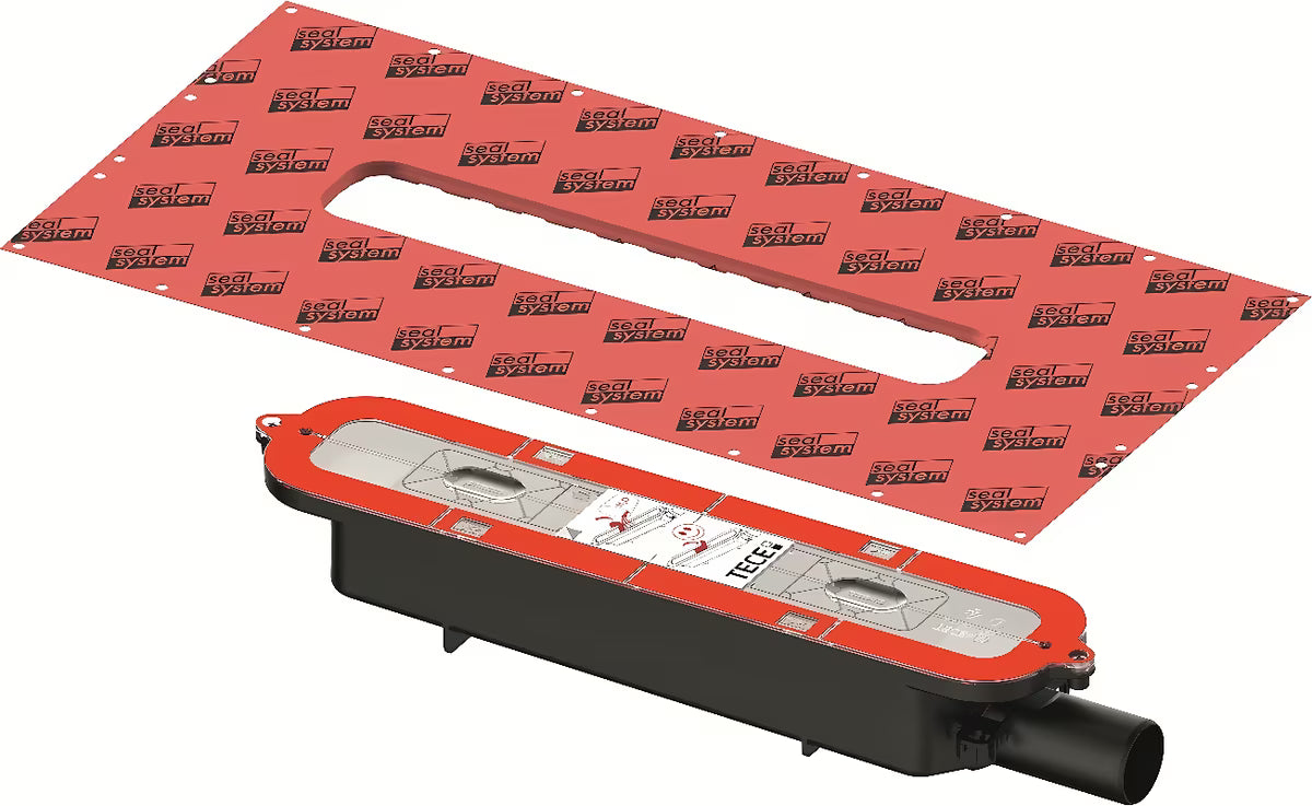 Sniženi plastični sifon Tece Tecedrainprofile pro tuš profil s priključkom DN40