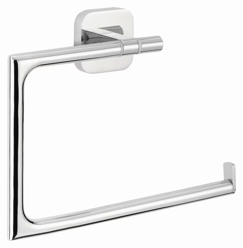 Kromiran samolepilni držalo za brisače Tesa Elegaant pro montaža brez vrtanja v kopalnici.