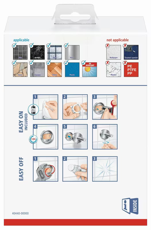 Kromirani stenski dozirnik za milo Tesa Elegaant sa spremnikom od mat stakla i upravljanjem jednom rukom.