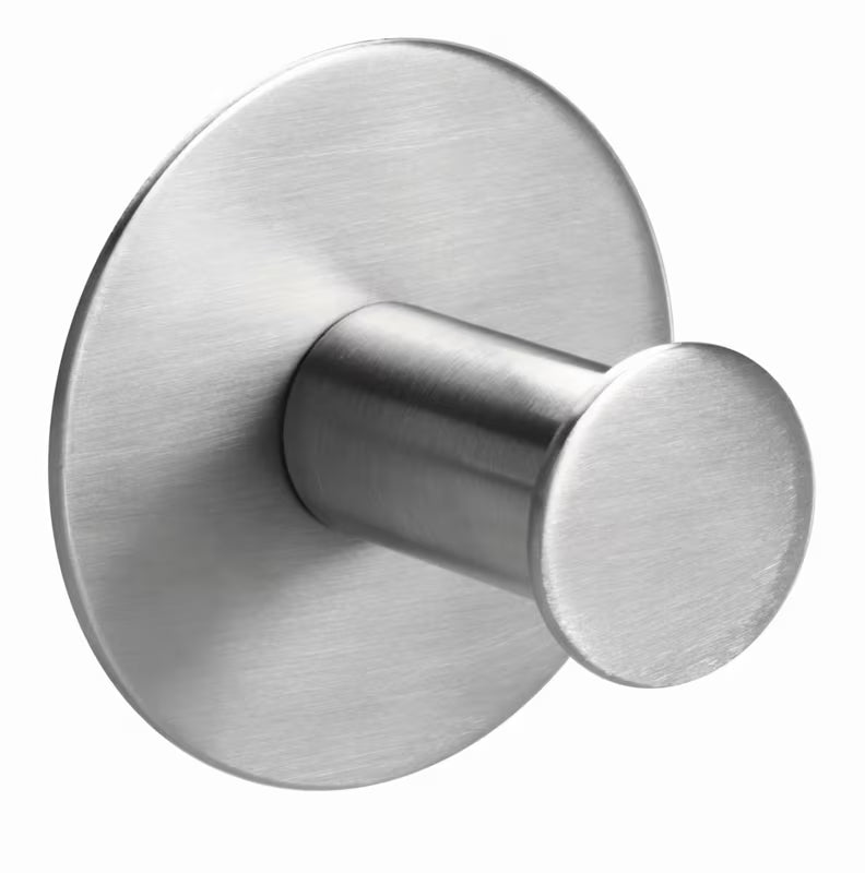 Tesa powerbutton Classic metalni kavelj od brušenog čelika pro montaža bez bušenja na pločice.