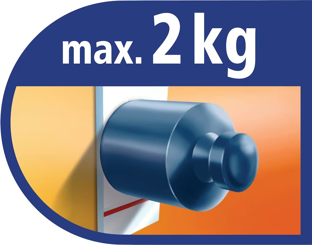 Velike samoljepljive kukice Tesa Powerstrips u krom izgledu pro montaža bez bušenja