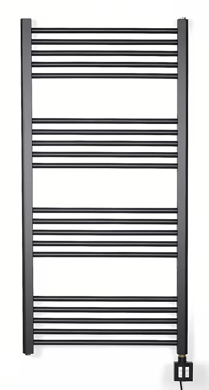 Električni radiator Thermal Trend KD Economy 60x120 cm u mat crnoj boji s grijačem KTX4