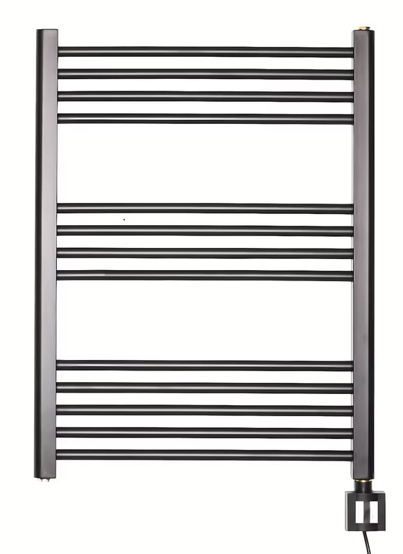 Električni radiator Thermal Trend KD Economy 80x60 cm v črni mat barvi s termostatom KTX 4