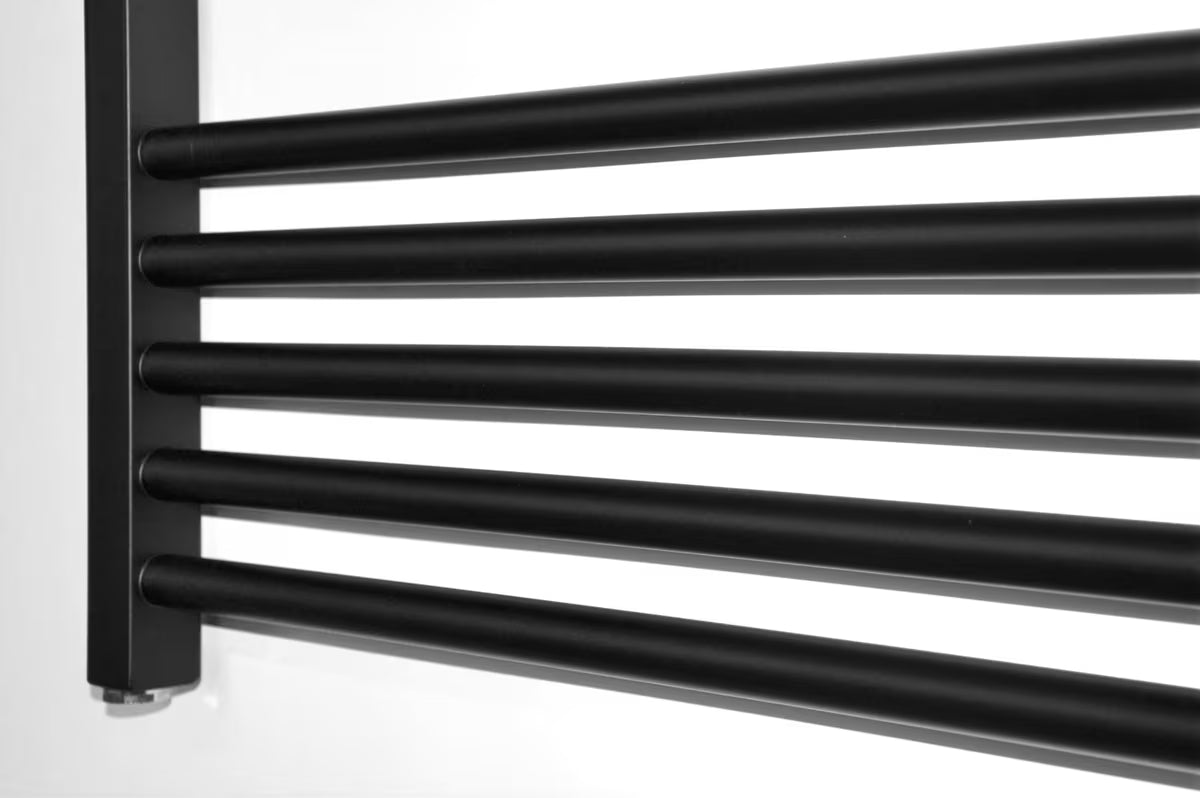 Električni radiator Thermal Trend KD Economy 80x60 cm v črni mat barvi s termostatom KTX 4