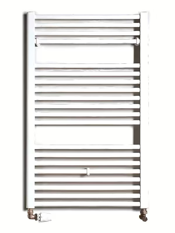 Bijeli kombiniran cijevni radiator Thermal Trend KD 96x60 cm prikladan za kupaonicu