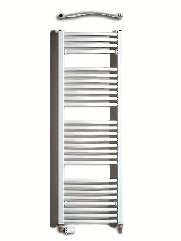 Bijeli kombiniran cijevni radiator Thermal Trend KDO 45x132 cm za kupaonicu
