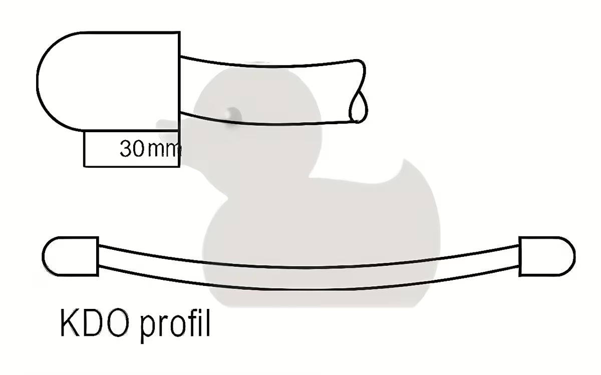 Bijeli kombiniran cijevni radiator Thermal Trend KDO 60x96 cm prikladan za kupaonicu